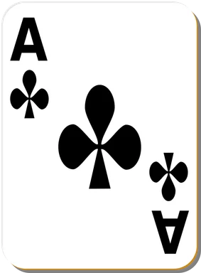 Free Stock Photo: Illustration of an Ace of Clubs playing card