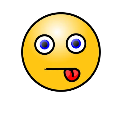 Free Stock Photo: Illustration of a yellow smiley face