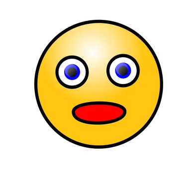 Free Stock Photo: Illustration of a yellow smiley face