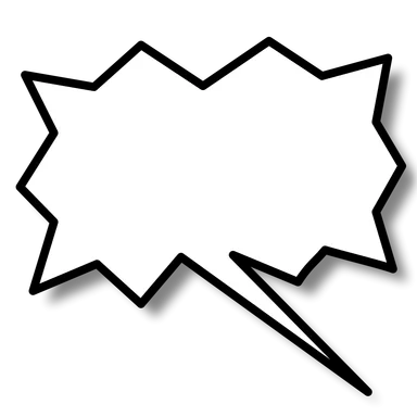 Free Stock Photo: Illustration of a cartoon speech bubble