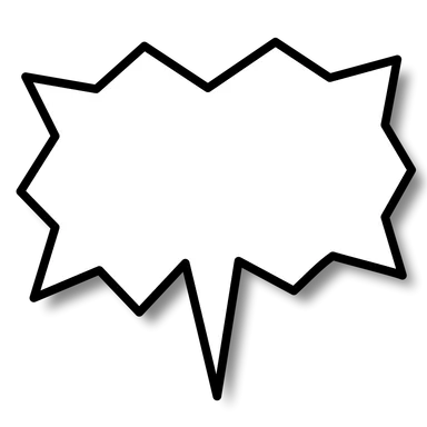 Free Stock Photo: Illustration of a cartoon speech bubble