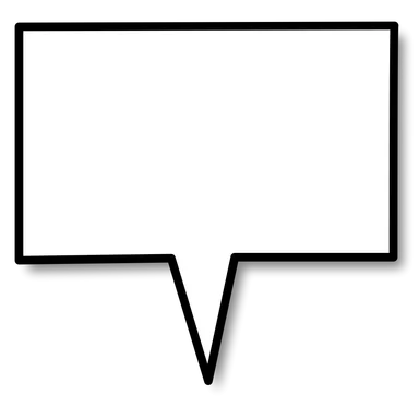 Free Stock Photo: Illustration of a cartoon speech bubble