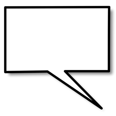 Free Stock Photo: Illustration of a cartoon speech bubble