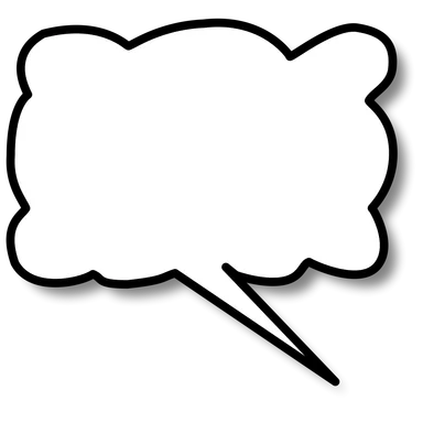 Free Stock Photo: Illustration of a cartoon speech bubble