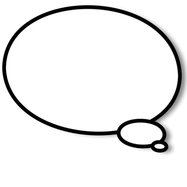 Free Stock Photo: Illustration of a cartoon speech bubble