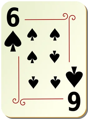 Free Stock Photo: Illustration of a Six of Spades playing card