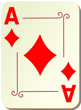 Free Stock Photo: Illustration of an Ace of Diamonds playing card
