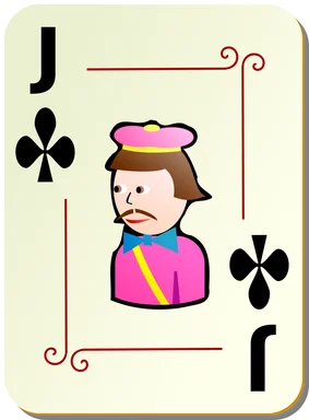 Free Stock Photo: Illustration of a Jack of Clubs playing card
