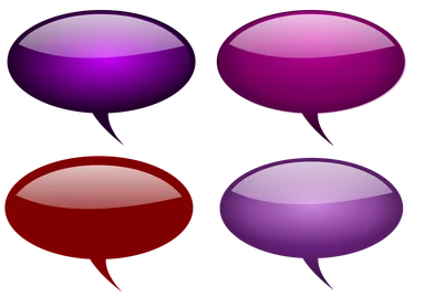 Free Stock Photo: Collection of glossy speech bubbles