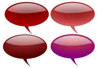Free Stock Photo: Collection of glossy speech bubbles