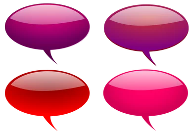 Free Stock Photo: Collection of glossy speech bubbles