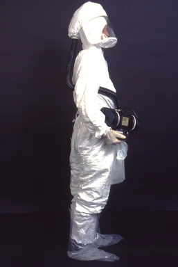 Free Stock Photo: A laboratory technician wearing protective clothing