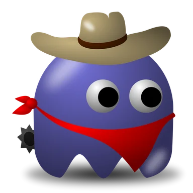 Free Stock Photo: Illustration of an arcade styled bandit ghost