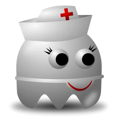 Free Stock Photo: Illustration of an arcade styled nurse ghost