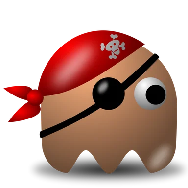 Free Stock Photo: Illustration of an arcade styled pirate ghost