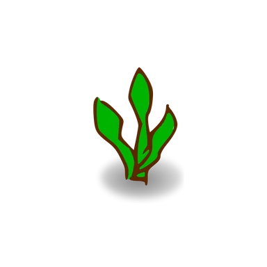 Free Stock Photo: Illustration of a small cartoon tree