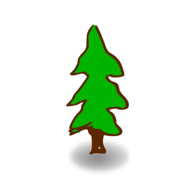 Free Stock Photo: Illustration of a small cartoon tree