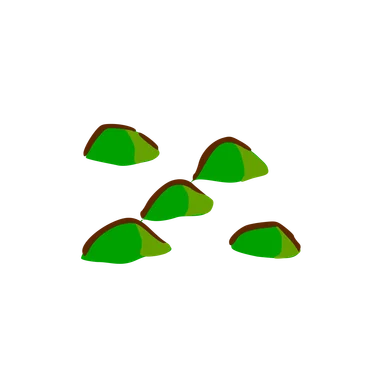 Free Stock Photo: Illustration of a small cartoon hills