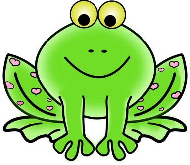 Free Stock Photo: Illustration of a cartoon frog