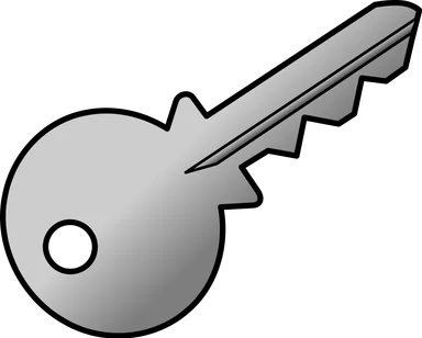Free Stock Photo: Illustration of a silver key