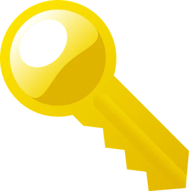 Free Stock Photo: Illustration of a gold key