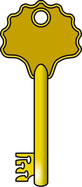 Free Stock Photo: Illustration of a gold key