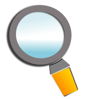 Free Stock Photo: Illustration of a magnifying glass