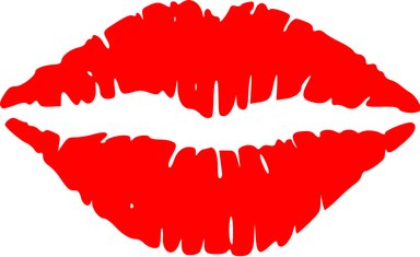 Free Stock Photo: Illustration of red lips