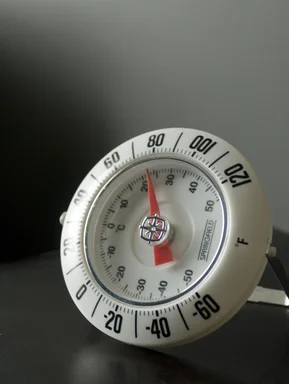 Free Stock Photo: Close-up of a white thermometer