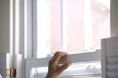 Free Stock Photo: An African-American woman cleaning a window