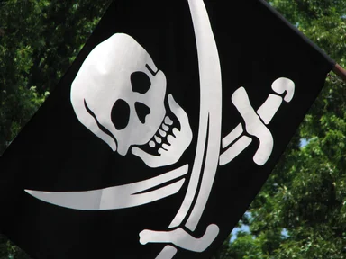 Free Stock Photo: Skull and crossbones pirate flag