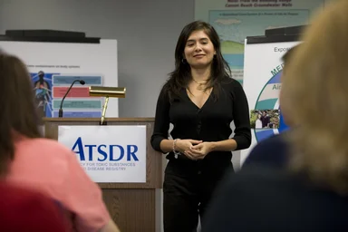 Free Stock Photo: Men and women at a town hall meeting
