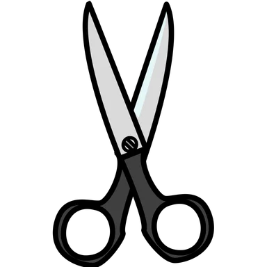 Free Stock Photo: Illustration of a pair of scissors