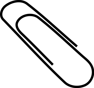 Free Stock Photo: Illustration of a paper clip