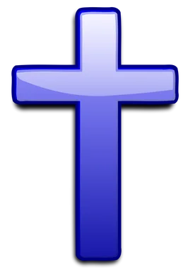 Free Stock Photo: Illustration of a blue cross