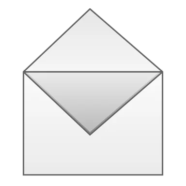 Free Stock Photo: Illustration of an open envelope