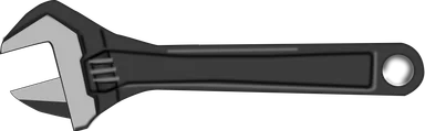 Free Stock Photo: Illustration of an adjustable wrench