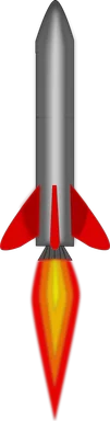 Free Stock Photo: Illustration of a red rocket