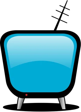 Free Stock Photo: Illustration of a cartoon television screen