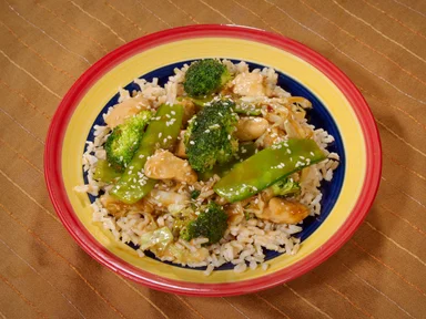 Free Stock Photo: Chicken Broccoli stir fry on a plate