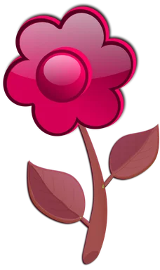 Free Stock Photo: Illustration of a purple flower