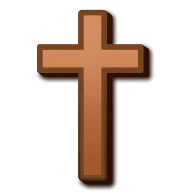 Free Stock Photo: Illustration of a brown cross