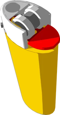 Free Stock Photo: Illustration of a yellow lighter