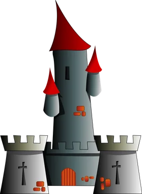 Free Stock Photo: Illustration of a medieval castle