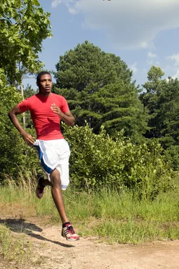 Free Stock Photo: An African American man jogging outdoors