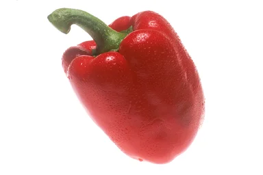 Free Stock Photo: A red pepper isolated on a white background