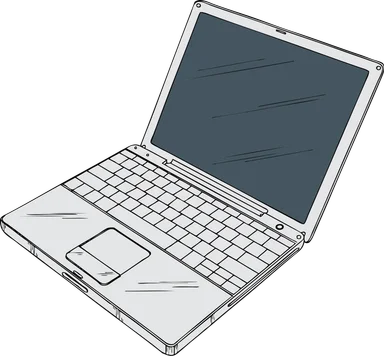 Free Stock Photo: Illustration of a laptop computer