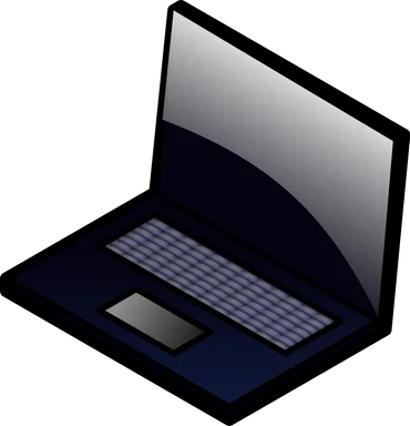 Free Stock Photo: Illustration of a laptop computer