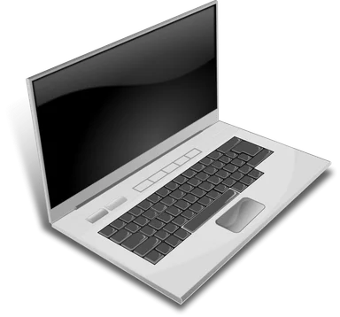 Free Stock Photo: Illustration of a laptop computer
