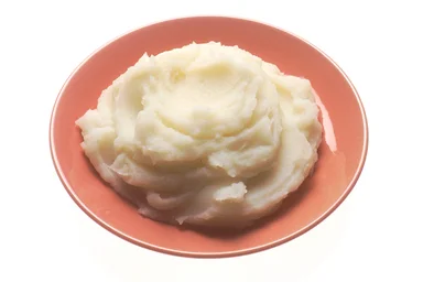Free Stock Photo: A plate of mashed potatoes